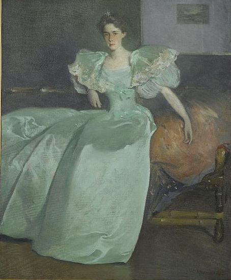 John White Alexander Miss Helen Manice oil painting image